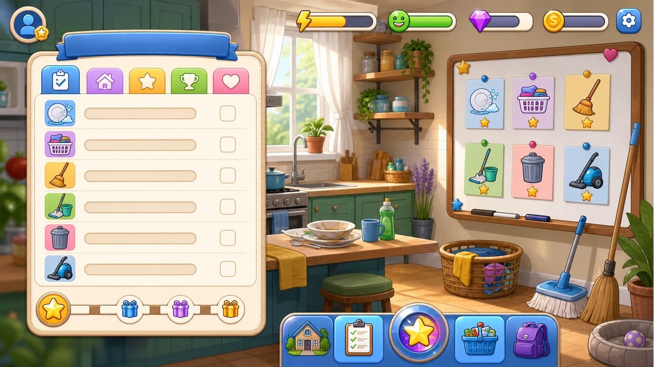 家务：HouseChores 任务推进 玩法截图 1